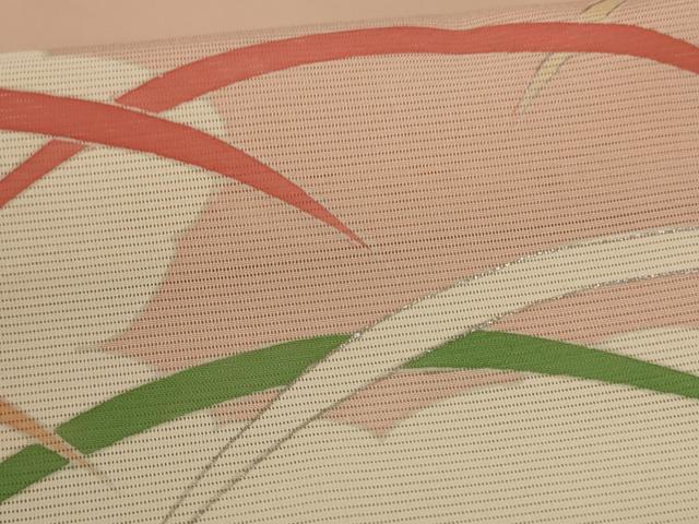 平和屋着物*夏物 訪問着 絽 雲取り芝文 銀彩 大丸扱い 正絹 逸品 AABI6677jd