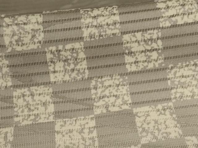 平和屋着物*夏物 男性 訪問着 絽 市松霞文 キングサイズ 正絹 逸品 AABI6681jd