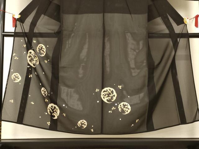 平和屋着物*夏物 男性 訪問着 絽 立波丸文 金彩 キングサイズ 正絹 逸品 AABI6682jd