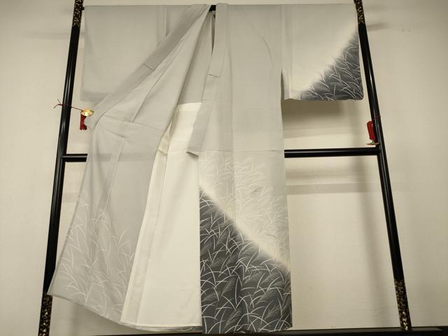 平和屋着物*夏物 男性 訪問着 紗 薄文 暈し染め キングサイズ 正絹 逸品 AABI6683jd
