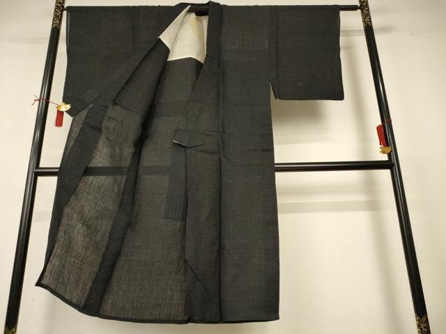 平和屋着物*夏物 男性 上布 絣柄 麻 逸品 AABI6686jd