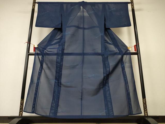 平和屋着物*夏物 小紋 紗 筏 正絹 逸品 AABI6688jd