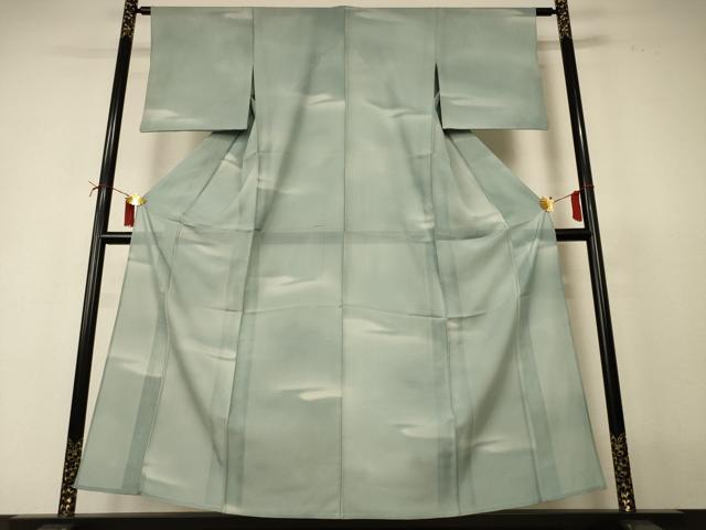平和屋着物*夏物 小紋 絽 霞文 暈し染め 正絹 逸品 AABI6698jd