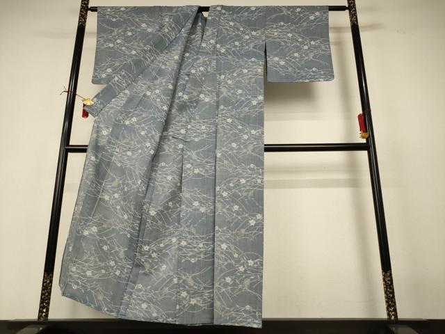 平和屋着物*夏物 紗紬 芝花文 正絹 逸品 AABI6707jd