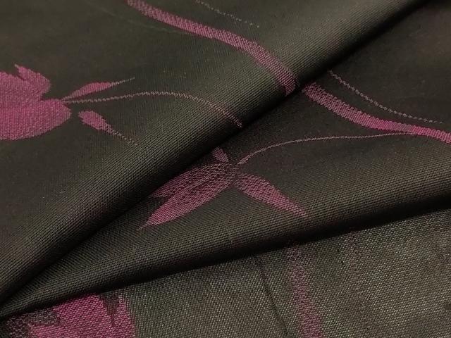 平和屋着物*夏物 小紋 紗 枝葉文 正絹 逸品 AABI6710jd