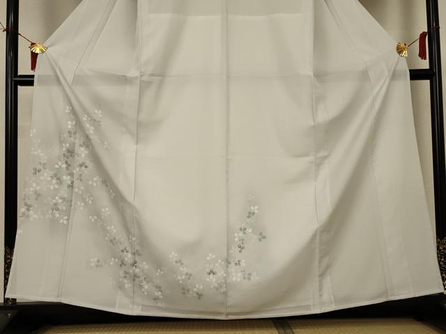 平和屋着物*夏物 訪問着 絽 萩文 暈し染め 洗える着物 AABI6716jd