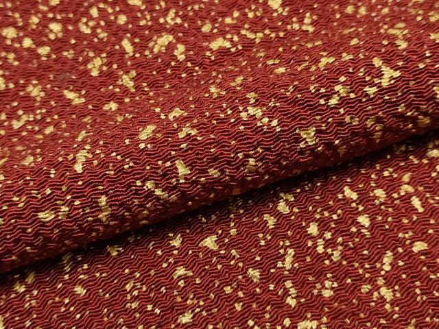 平和屋着物▼ファッションデザイナー 花井幸子 和装小物 帯揚げ 大小霰 金彩 逸品 未使用 AABI6732ay