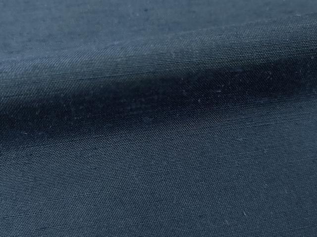 平和屋着物●本場琉球絣 紬 色無地 青褐色 証紙付き 正絹 逸品 AABI6845ck