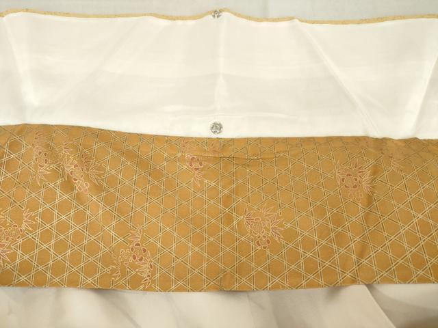 平和屋着物●訪問着 駒刺繍 地紙花文 暈し染め 金彩 正絹 逸品 AABI6854ck