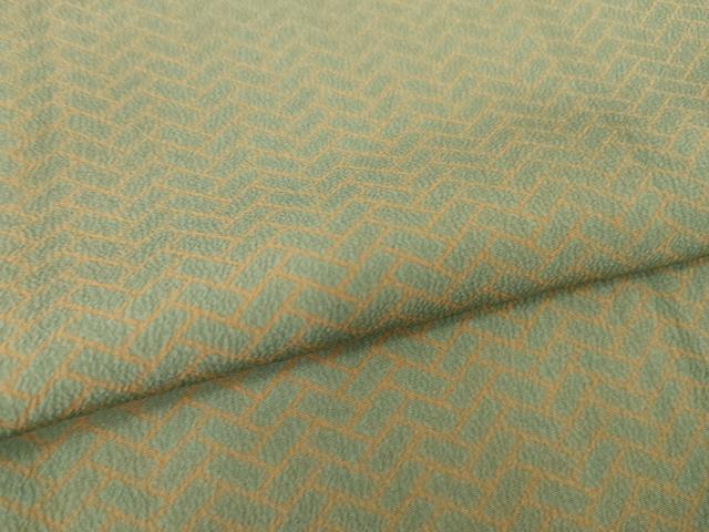 平和屋着物●洗える最高級着物 <英>はなぶさ謹製 小紋 檜垣文 たとう紙付き 洗える着物 AABI6856ck