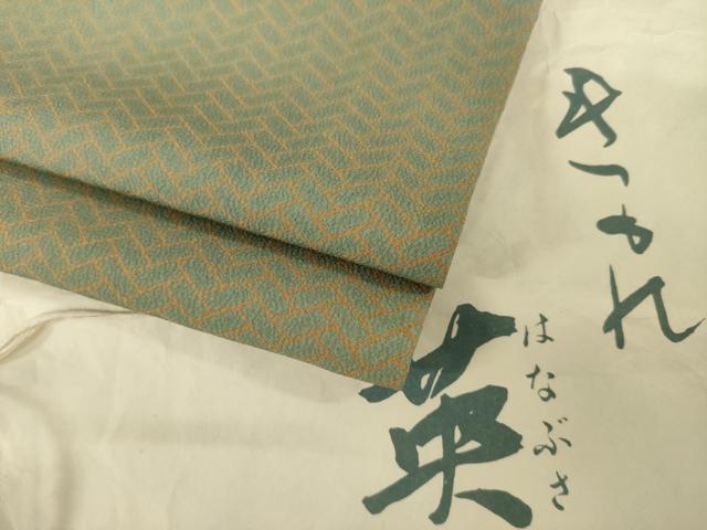 平和屋着物●洗える最高級着物 <英>はなぶさ謹製 小紋 檜垣文 たとう紙付き 洗える着物 AABI6856ck