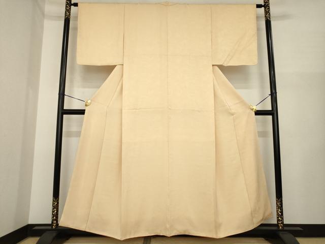 平和屋着物●上質な色無地 立波地紋 雄黄色 正絹 逸品 AABI6874ck
