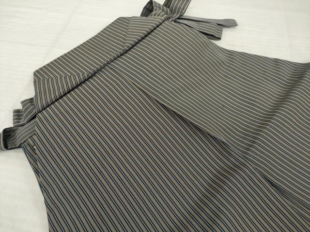 平和屋着物●男性 仙台平 馬乗り袴 縞 正絹 逸品 AABI6878ck
