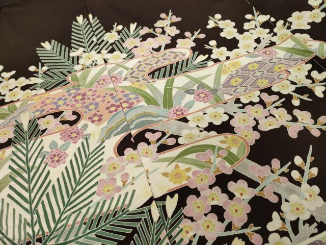 平和屋着物●本加賀友禅作家 藤村建雄 色留訪問着 桃山 仮絵羽 正絹 逸品 未使用 AABI6889ck