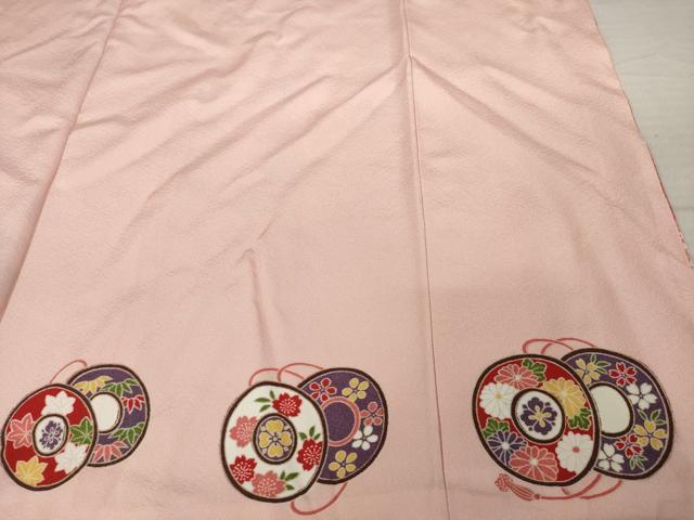 平和屋着物●豪華振袖 作家物 駒刺繍 雲重ね花文 暈し染め 金彩 正絹 逸品 AABI6893ck