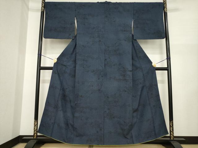 平和屋着物●結城紬 蔦草文 正絹 逸品 AABI6919ck