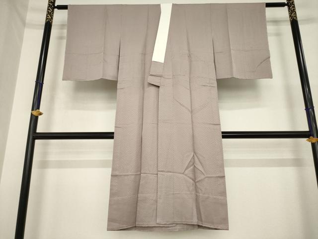 平和屋着物●長襦袢 無双仕立て 鱗地紋 薄柿色 やまと誂製 正絹 逸品 未使用 AABI6923ck