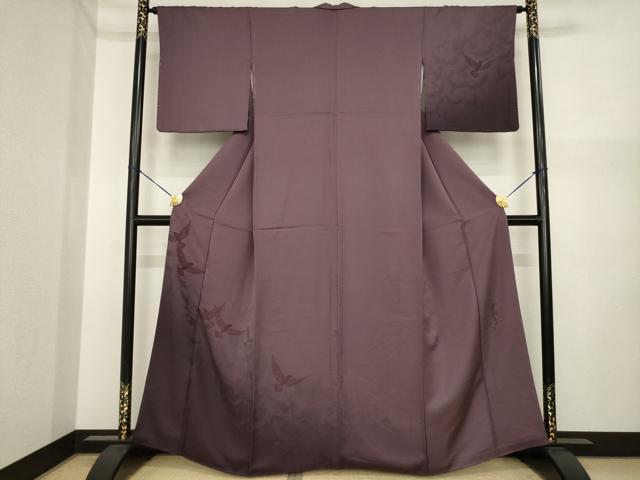 平和屋着物●染色作家 斉藤三才 訪問着 三才鳥 暈し染め 正絹 逸品 AABI6928ck
