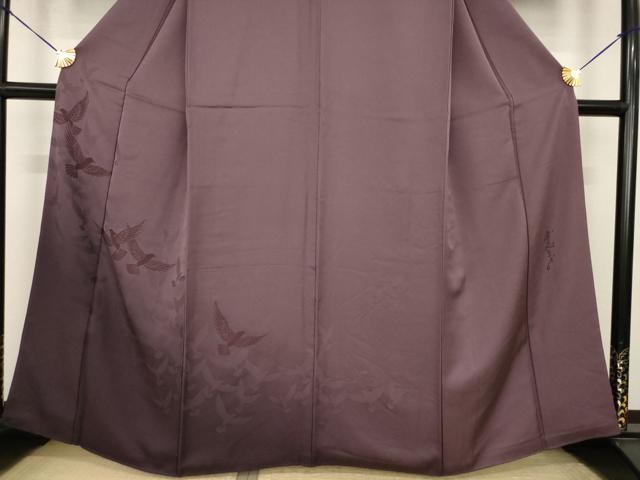 平和屋着物●染色作家 斉藤三才 訪問着 三才鳥 暈し染め 正絹 逸品 AABI6928ck