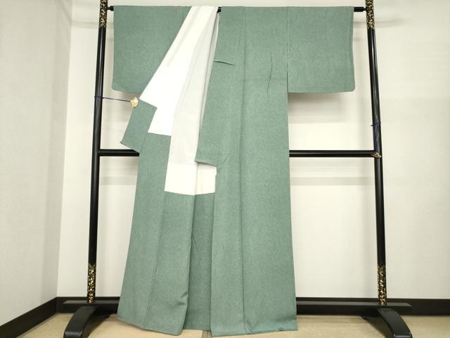 平和屋着物●上質な小紋 墨流し文様 正絹 逸品 AABI6930ck