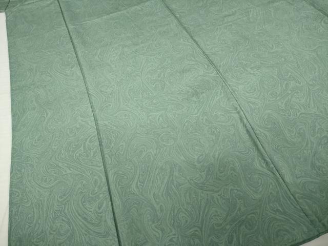 平和屋着物●上質な小紋 墨流し文様 正絹 逸品 AABI6930ck