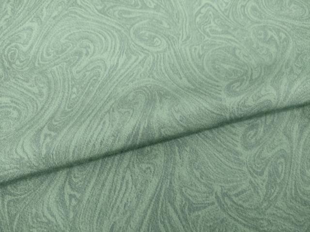 平和屋着物●上質な小紋 墨流し文様 正絹 逸品 AABI6930ck
