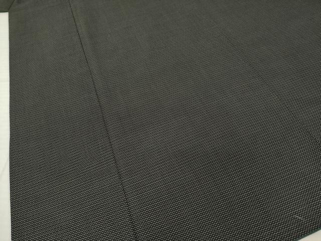平和屋着物●男性 紬 アンサンブル 亀甲柄 大丸扱い 正絹 逸品 AABI6951ck