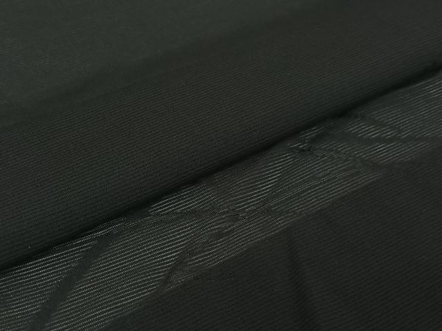 平和屋着物▽羽織 スリーシーズン 春夏秋 塵除け 草花文 黒地 正絹 逸品 AABI6978jh