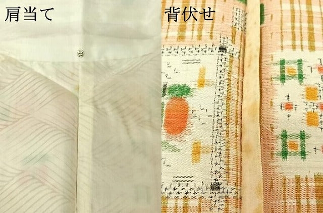 平和屋着物▽上質な紬 単衣 遠州椿 正絹 逸品 AABI6986jh