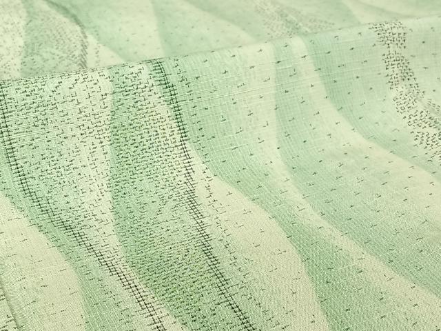 平和屋着物▽上質な紬 単衣 立涌文 正絹 逸品 AABI7000jh
