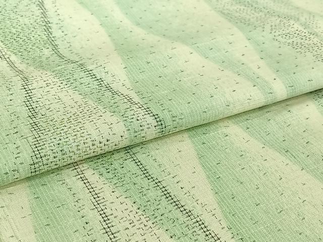 平和屋着物▽上質な紬 単衣 立涌文 正絹 逸品 AABI7000jh