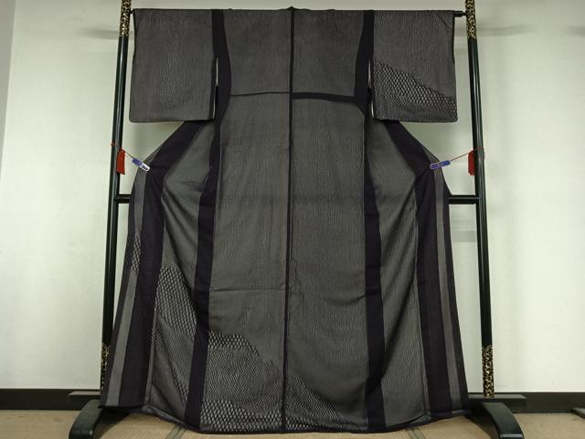 平和屋着物▽訪問着 無双 紗袷 紗×絽 網目文 正絹 逸品 AABI7008jh