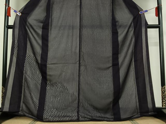 平和屋着物▽訪問着 無双 紗袷 紗×絽 網目文 正絹 逸品 AABI7008jh