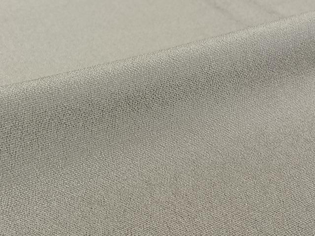 平和屋着物▽細雪しおざわ 単衣 牡丹鼠色 反端付き 正絹 逸品 AABI7009jh