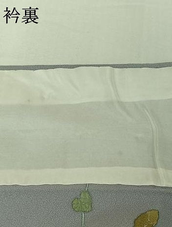 平和屋着物▽訪問着 単衣 草花文 正絹 逸品 AABI7014jh