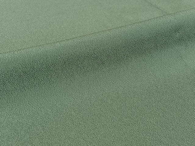 平和屋着物▽お召 単衣 湊鼠色 正絹 逸品 AABI7037jh