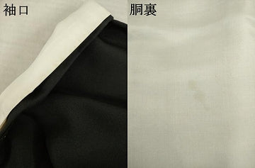 平和屋着物●豪華黒留袖 作家物 刺繍 枝花尽くし 正絹 逸品 AABI7082ck
