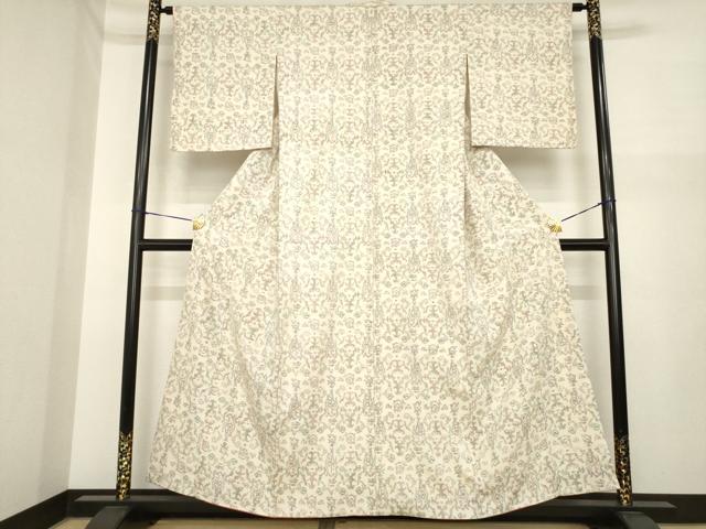 平和屋着物●小千谷紬 正絹 逸品 AABI7090ck