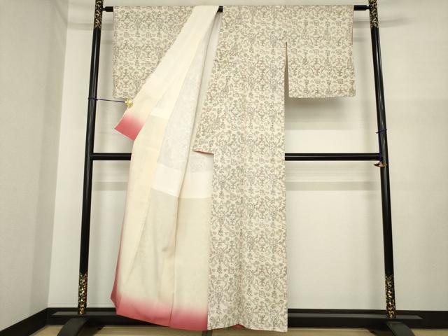 平和屋着物●小千谷紬 正絹 逸品 AABI7090ck