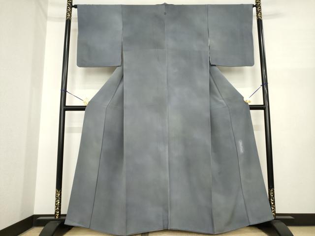 平和屋着物●染色作家 斉藤三才 小紋 霞文 暈し染め 正絹 逸品 AABI7091ck