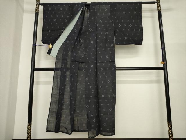 平和屋着物*夏物 紗紬 菱文 正絹 逸品 AABI7106ck