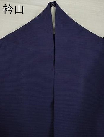平和屋着物*夏物 色無地 絽 鉄紺色 正絹 逸品 AABI7119ck