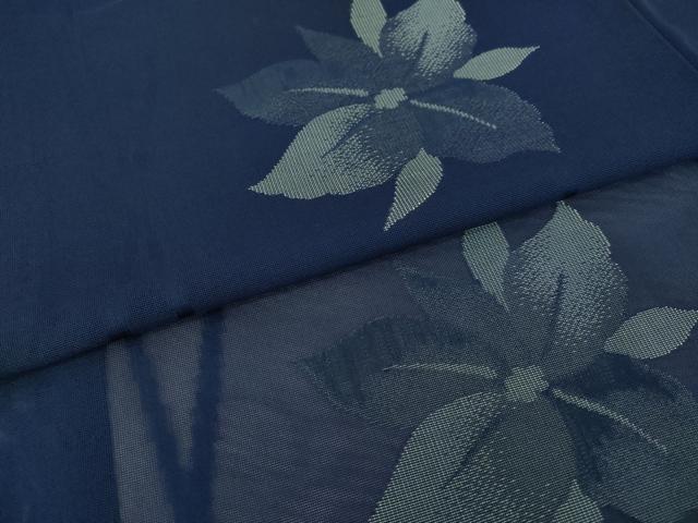 平和屋着物*夏物 小紋 紗 舞花文 正絹 逸品 AABI7147ck
