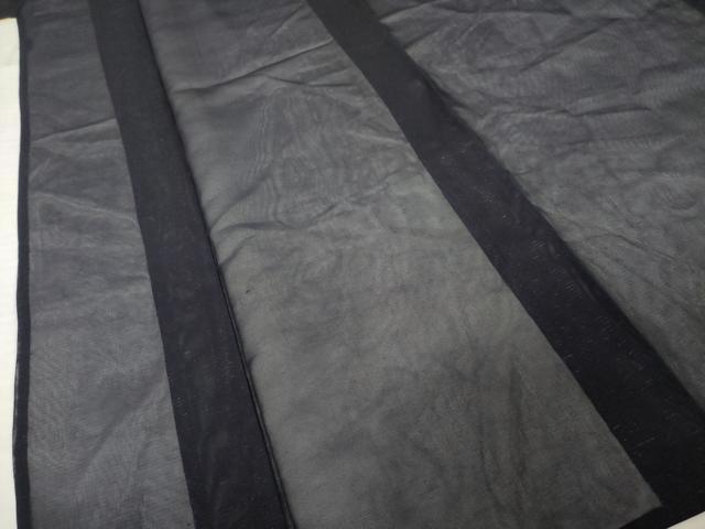 平和屋着物*夏物 色無地 紗 黒紅色 金通し地 正絹 逸品 AABI7159ck