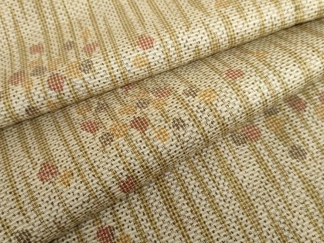 平和屋着物▽上質な紬 単衣 あられ 正絹 逸品 AABI7176cs