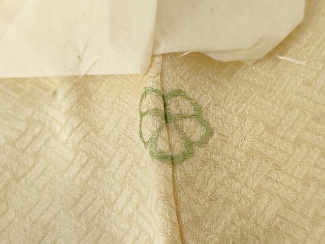 平和屋着物▽訪問着 単衣 手描き 草花文 正絹 逸品 AABI7207cs