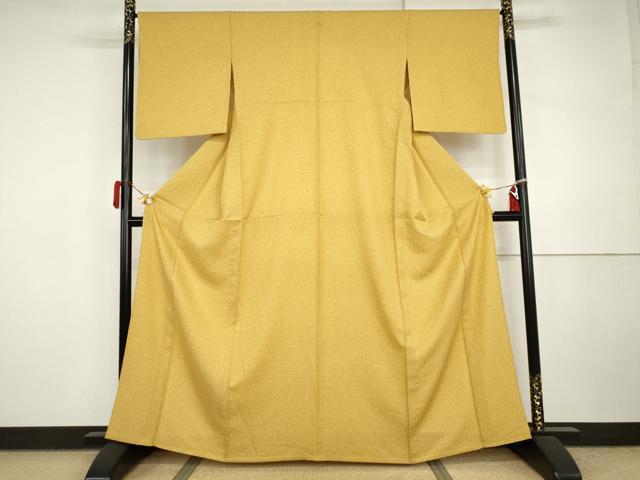 平和屋着物▽上質な小紋 単衣 霞文 正絹 逸品 AABI7232cs
