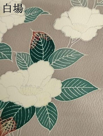 平和屋着物▽訪問着 単衣 枝花文 正絹 逸品 AABI7241cs