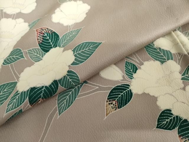 平和屋着物▽訪問着 単衣 枝花文 正絹 逸品 AABI7241cs