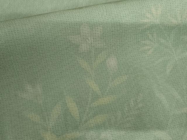 平和屋着物▽訪問着 無双 紗×絽 枝花文 暈し染め 正絹 逸品 AABI7260cs